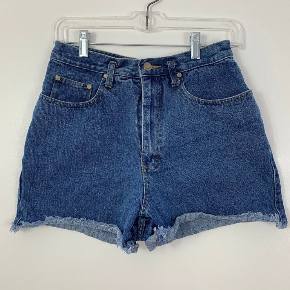 Gitano High Wasted Medium Wash Jean Shorts 2/4